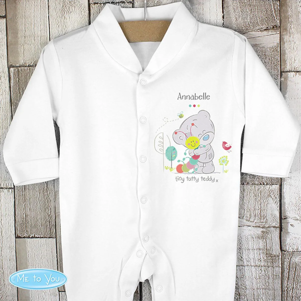 Personalised Tiny Tatty Teddy Cuddle Bug  Baby Grow 0-3 mths Extra Image 2
