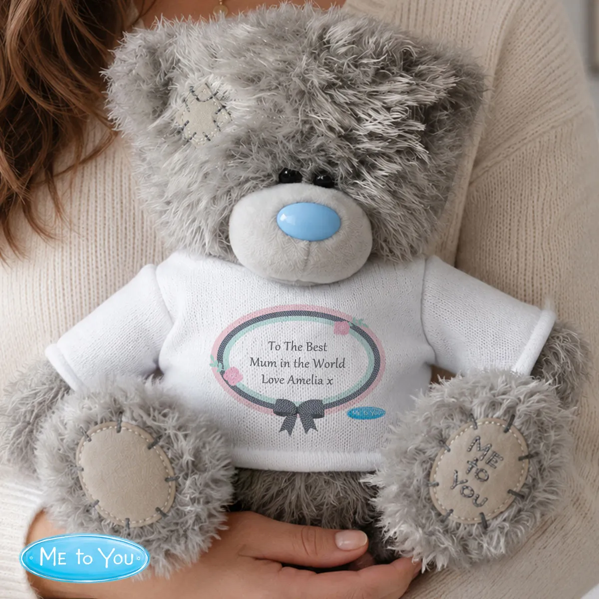 Personalised 10" Me to You Bear with Pastel Belle T-Shirt Extra Image 2