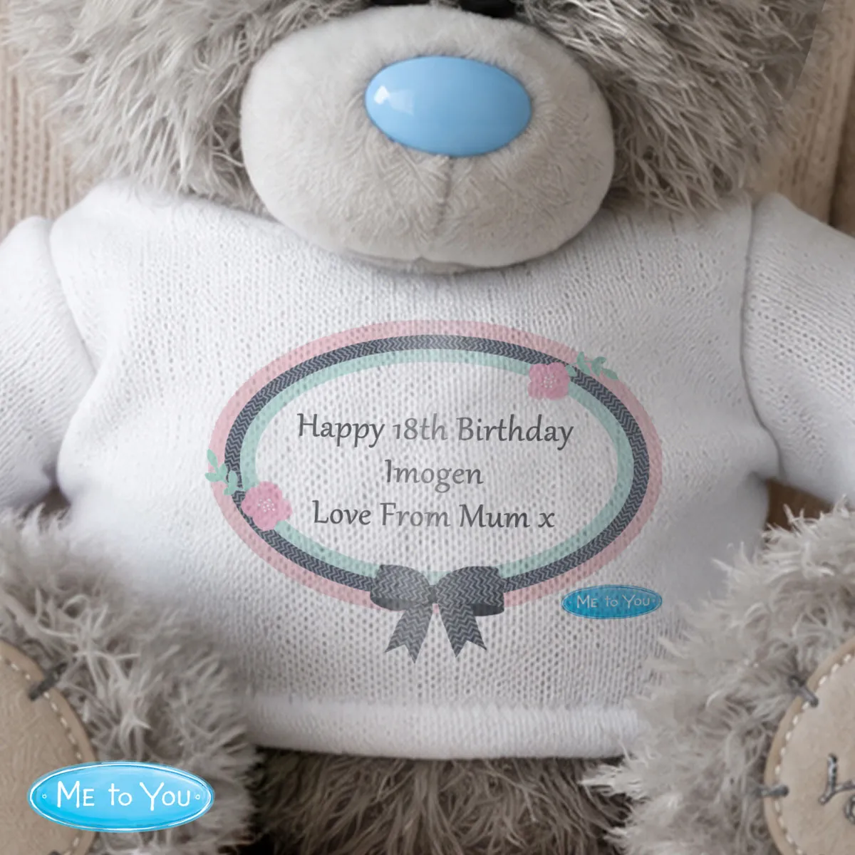 Personalised 10" Me to You Bear with Pastel Belle T-Shirt Extra Image 3