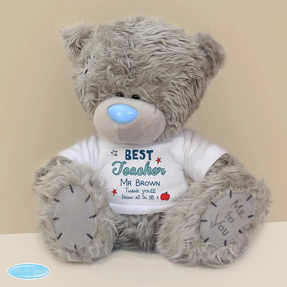 Personalised 10" Best Teacher T-Shirt Me to You Bear Extra Image 2