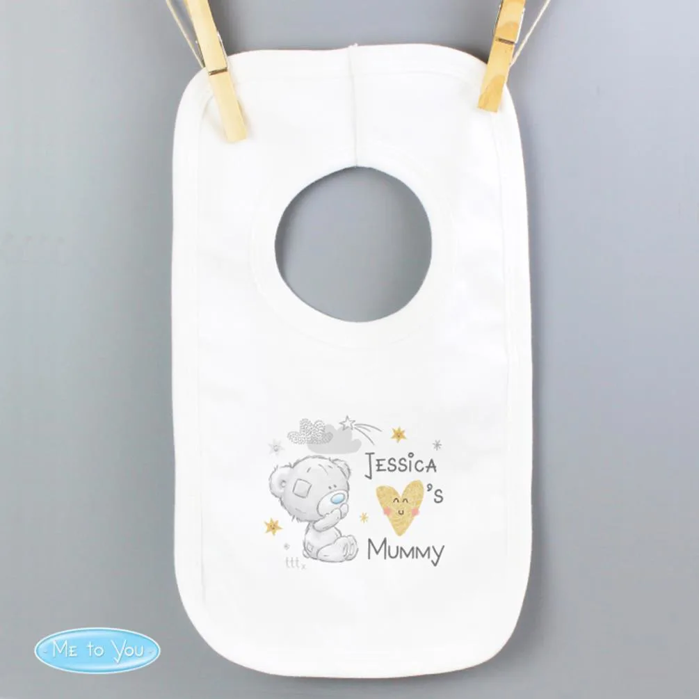 Personalised Tiny Tatty Teddy I Heart Baby Bib Extra Image 1