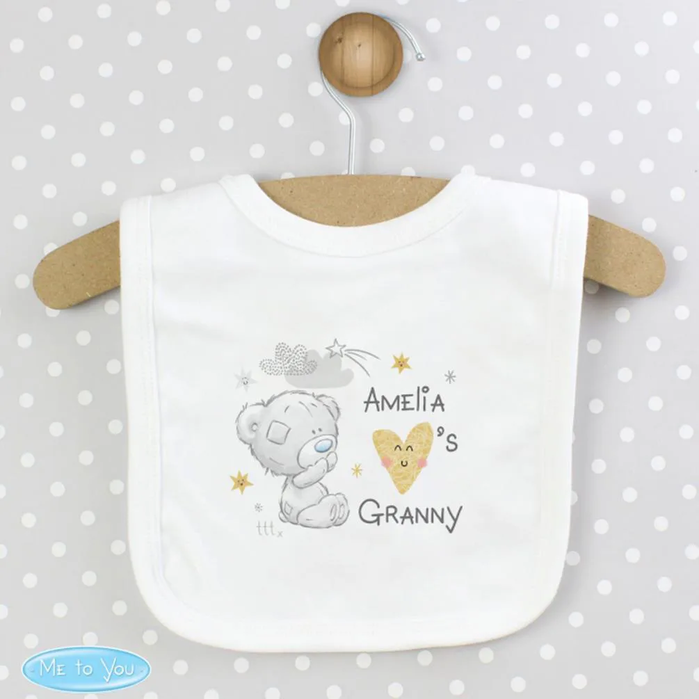 Personalised Tiny Tatty Teddy I Heart Baby Bib Extra Image 2
