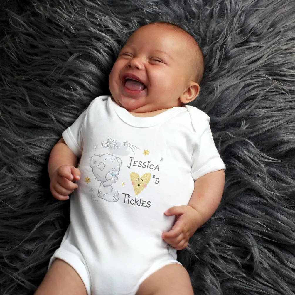Personalised Tiny Tatty Teddy Baby Vest 0-3 Months Extra Image 1
