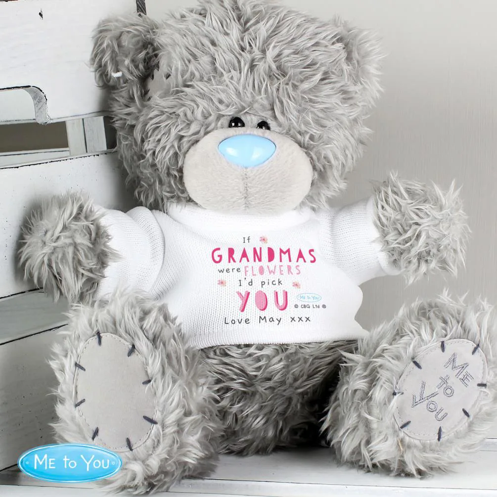 Personalised 10" Floral I'd Pick You Me to You Bear Extra Image 2