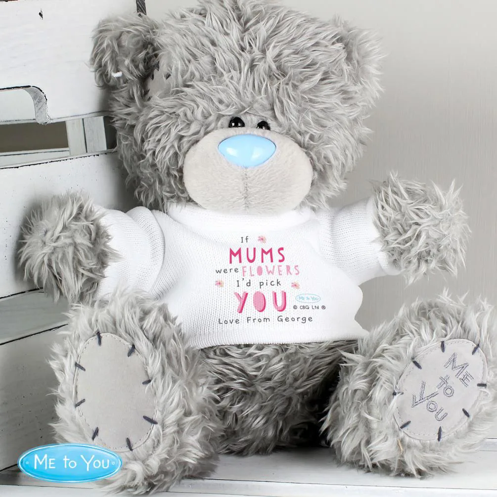 Personalised 10" Floral I'd Pick You Me to You Bear Extra Image 3