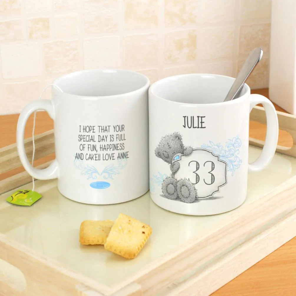 Personalised Me to You Bear Signature Age Birthday Mug Extra Image 1