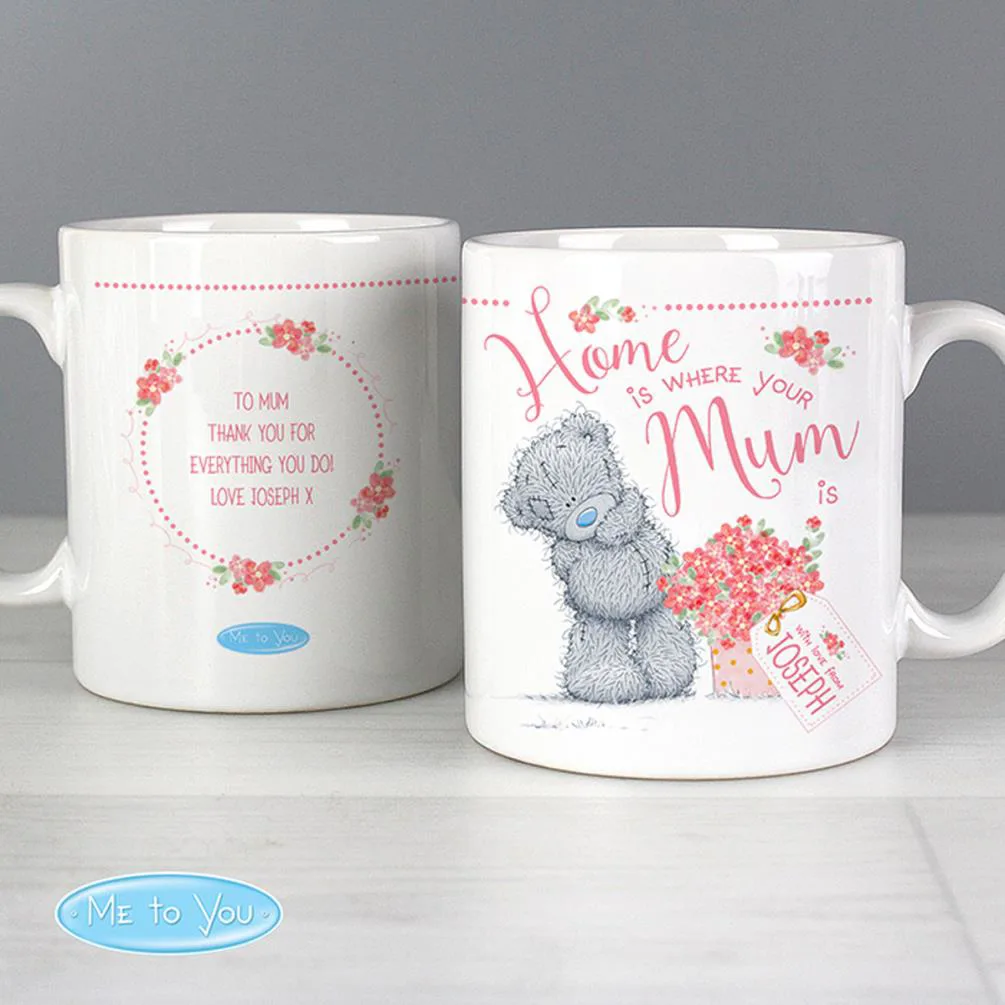 Personalised Home Is Where Your Mum Is Me to You Mug Extra Image 1
