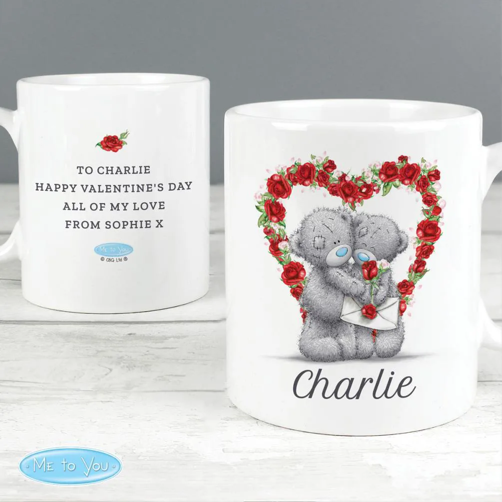 Personalised Me to You Bear Rose Heart Mug Extra Image 2