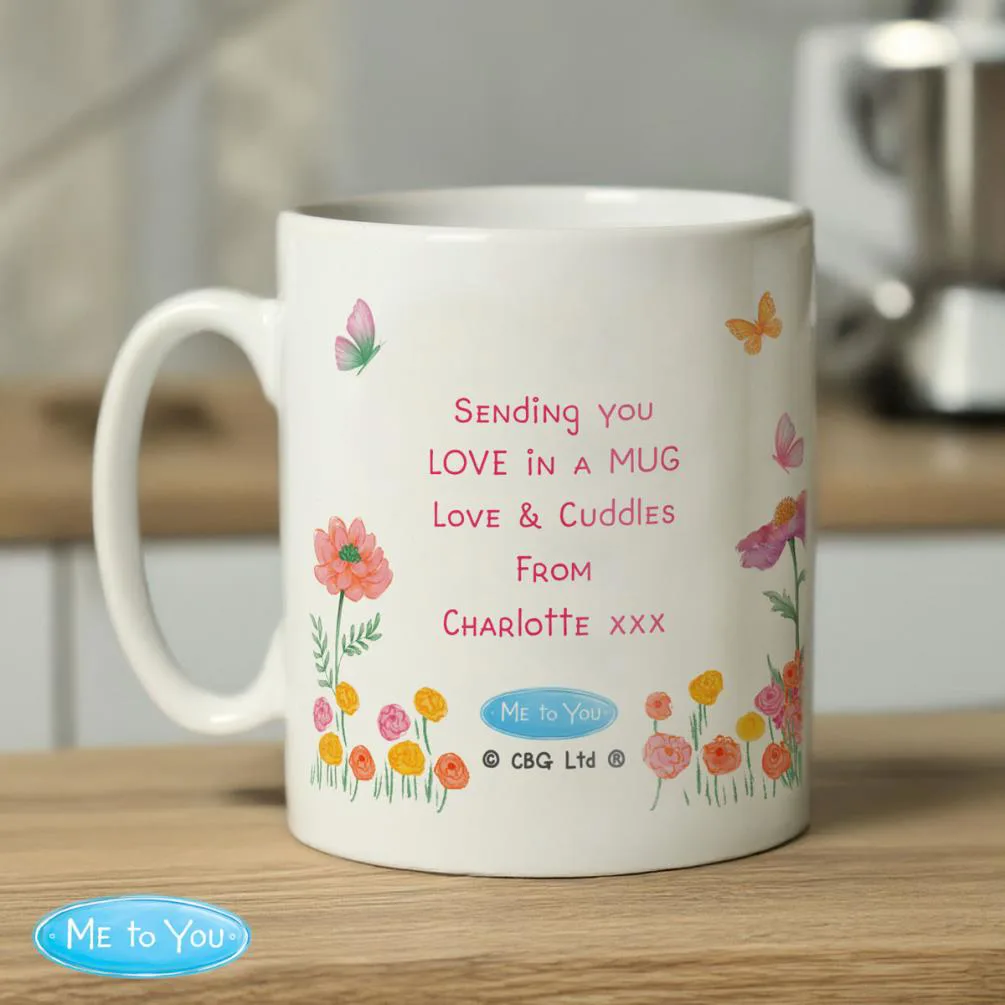 Personalised Me to You Bear Flowery Mug Extra Image 1