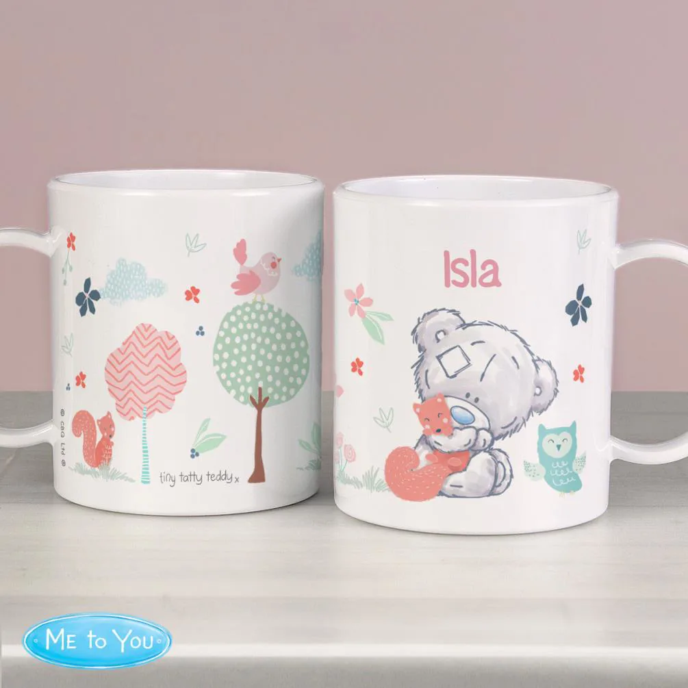 Personalised Tiny Tatty Teddy Woodland Animal Plastic Mug Extra Image 2