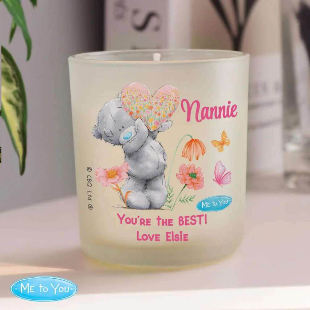 Personalised Me to You Bear Flowery Jar Candle Extra Image 3