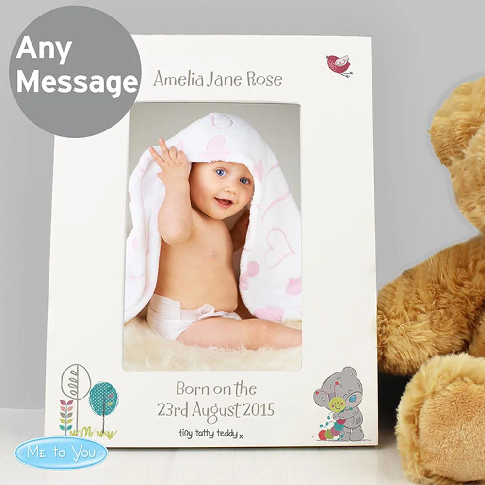 Personalised Tiny Tatty Teddy Cuddle Bug White 6 x 4" Frame Extra Image 3