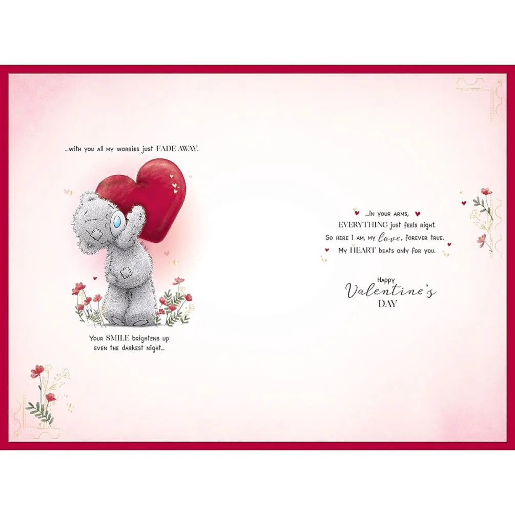 Wonderful Fiancee Me to You Bear Valentine's Day Card  Extra Image 1