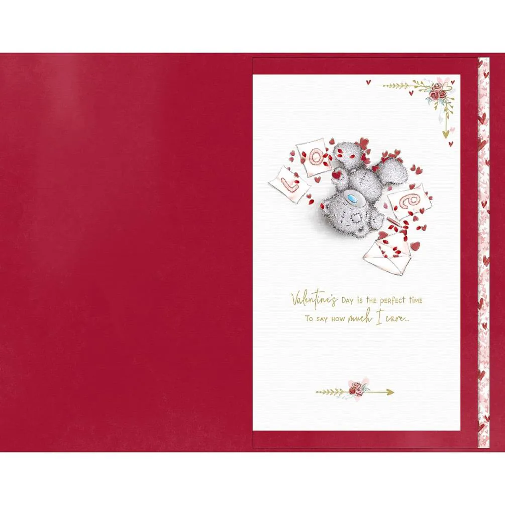 Handsome Boyfriend Handmade Me to You Bear Valentine's Day Card Extra Image 1