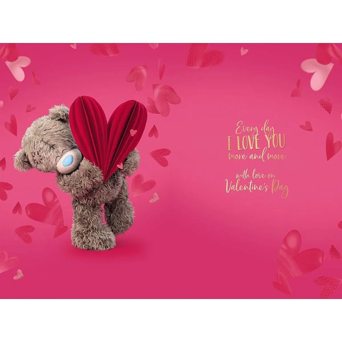 3D Holographic Keepsake Husband Me to You Valentine's Day Card Extra Image 1