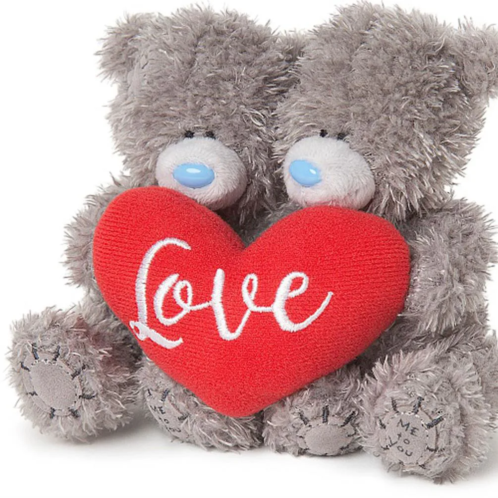 2 x 4" Holding Padded Love Heart Me to You Bears Extra Image 1