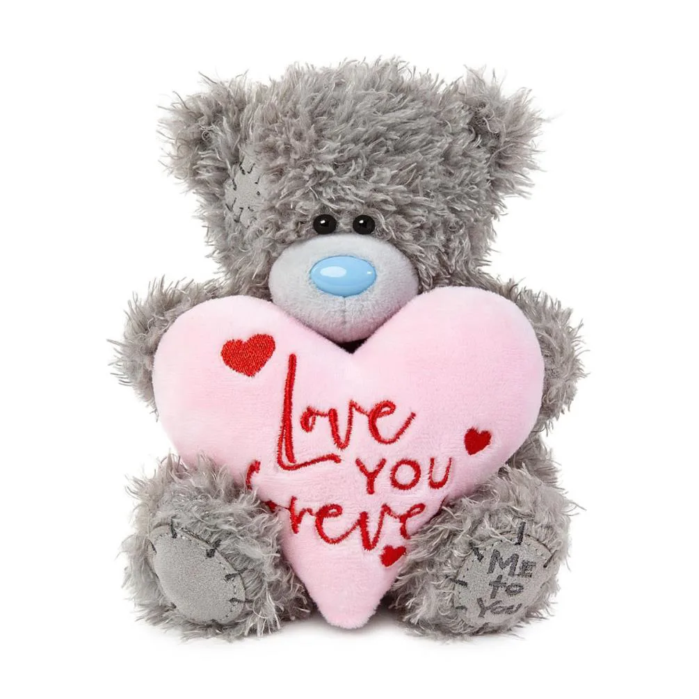 7" Love You Forever Padded Heart Me to You Bear Extra Image 1