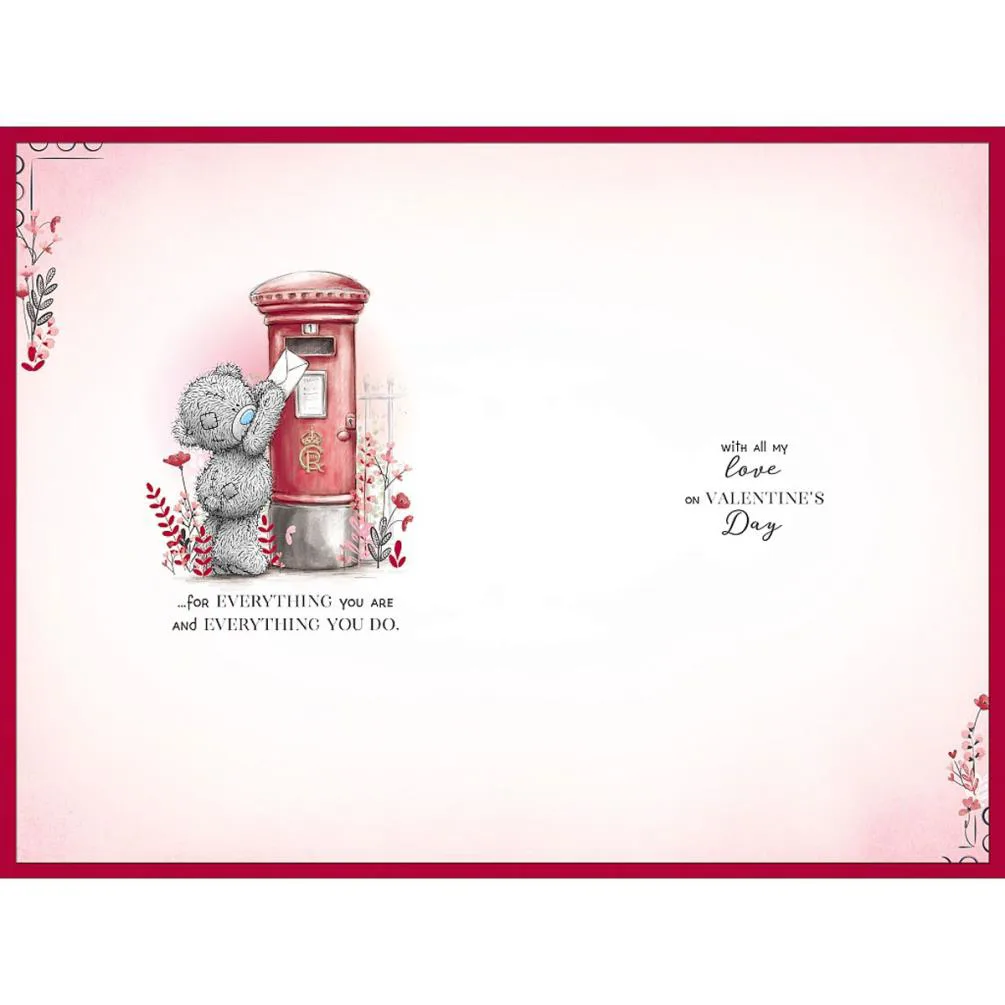 Love Letter Verse Me to You Bear Valentine's Day Card Extra Image 1