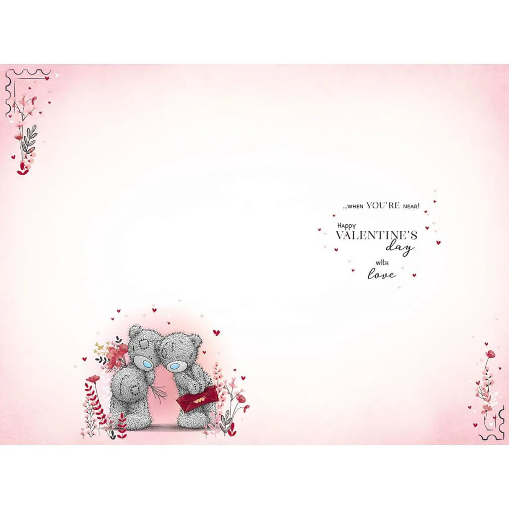 Heart Flutter Me to You Bear Valentine's Day Card Extra Image 1