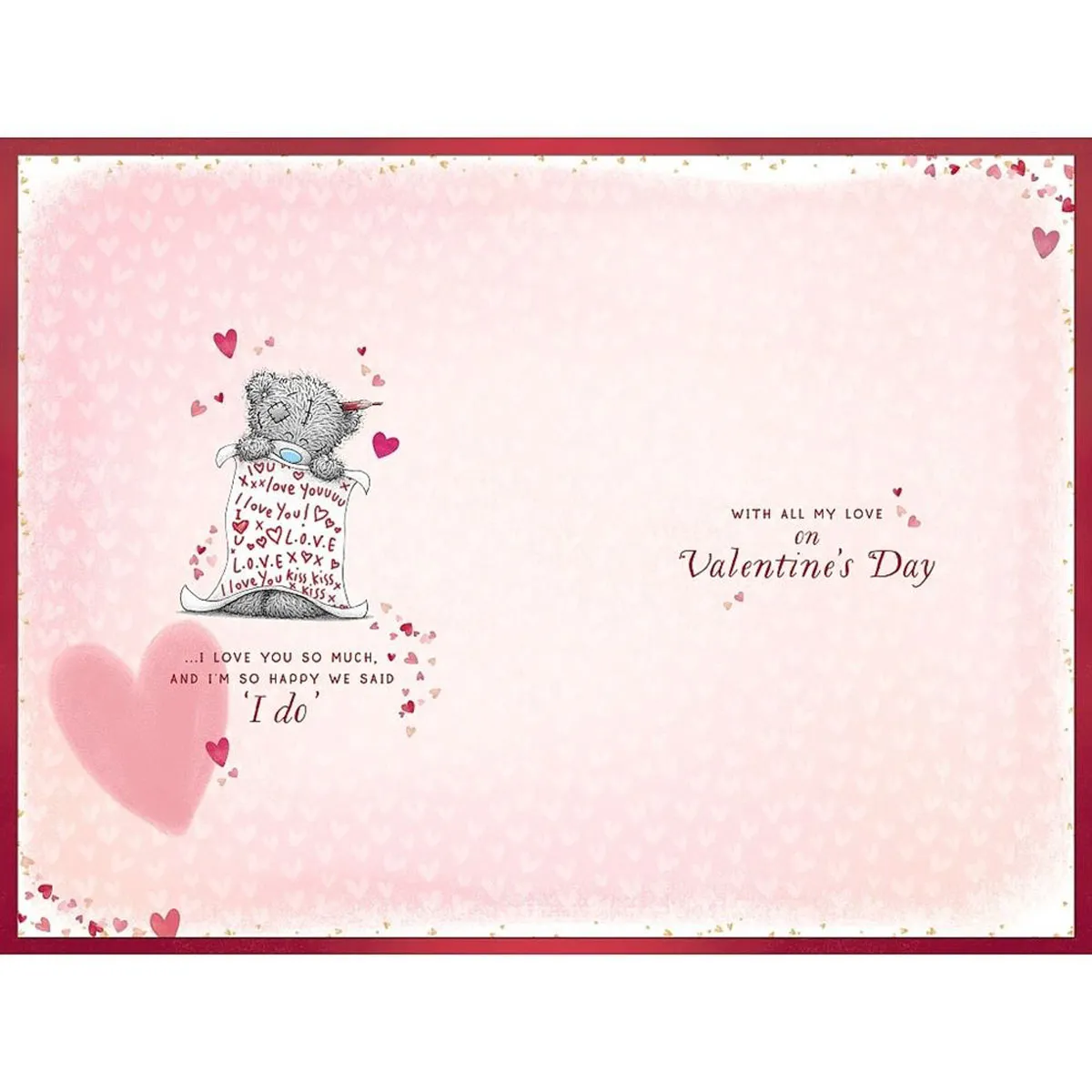 Beautiful Wife Verse Me to You Bear Valentine's Day Card Extra Image 1