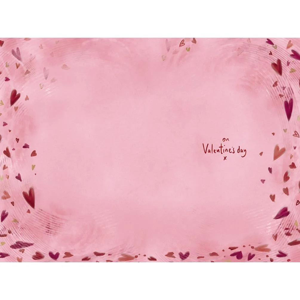 One I Love Softly Drawn Me to You Bear Valentine's Day Card Extra Image 1