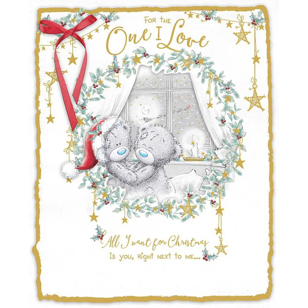 One I Love Me to You Bear Handmade Boxed Christmas Card Extra Image 1