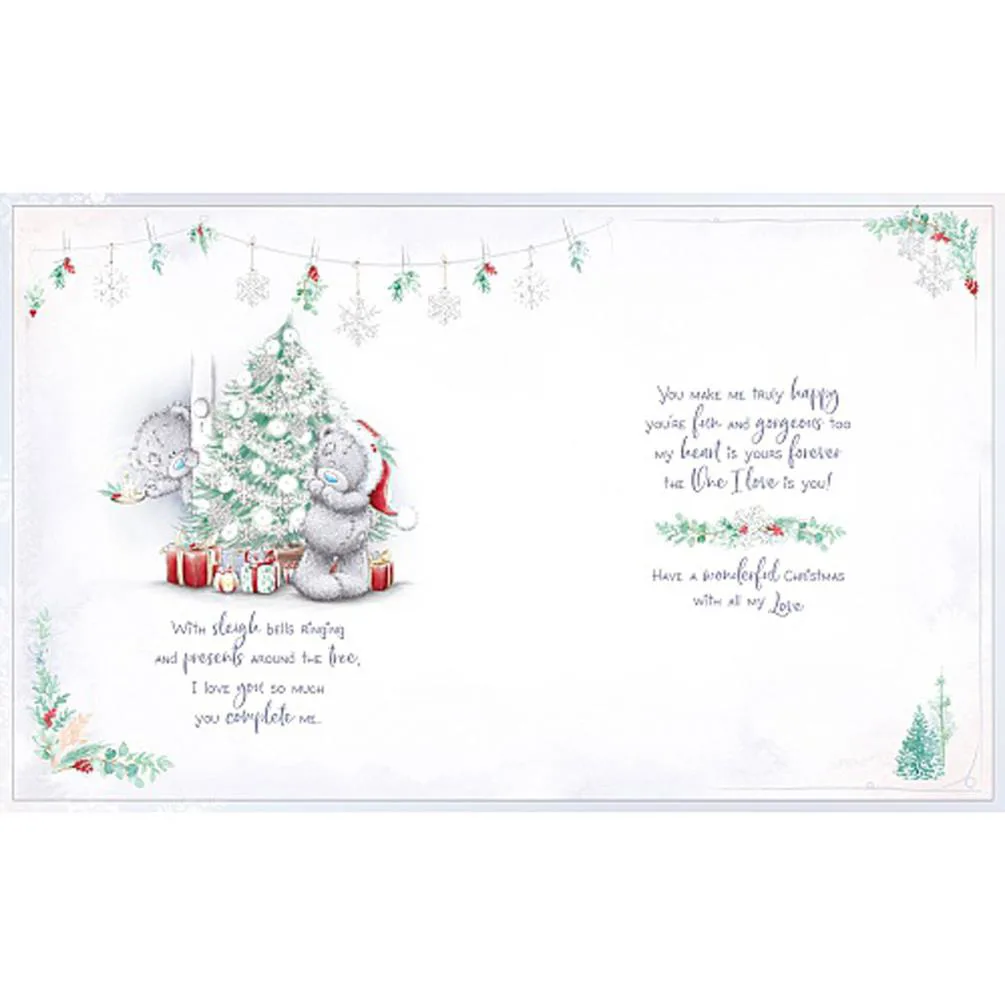 One I Love Me to You Bear Handmade Boxed Christmas Card Extra Image 1