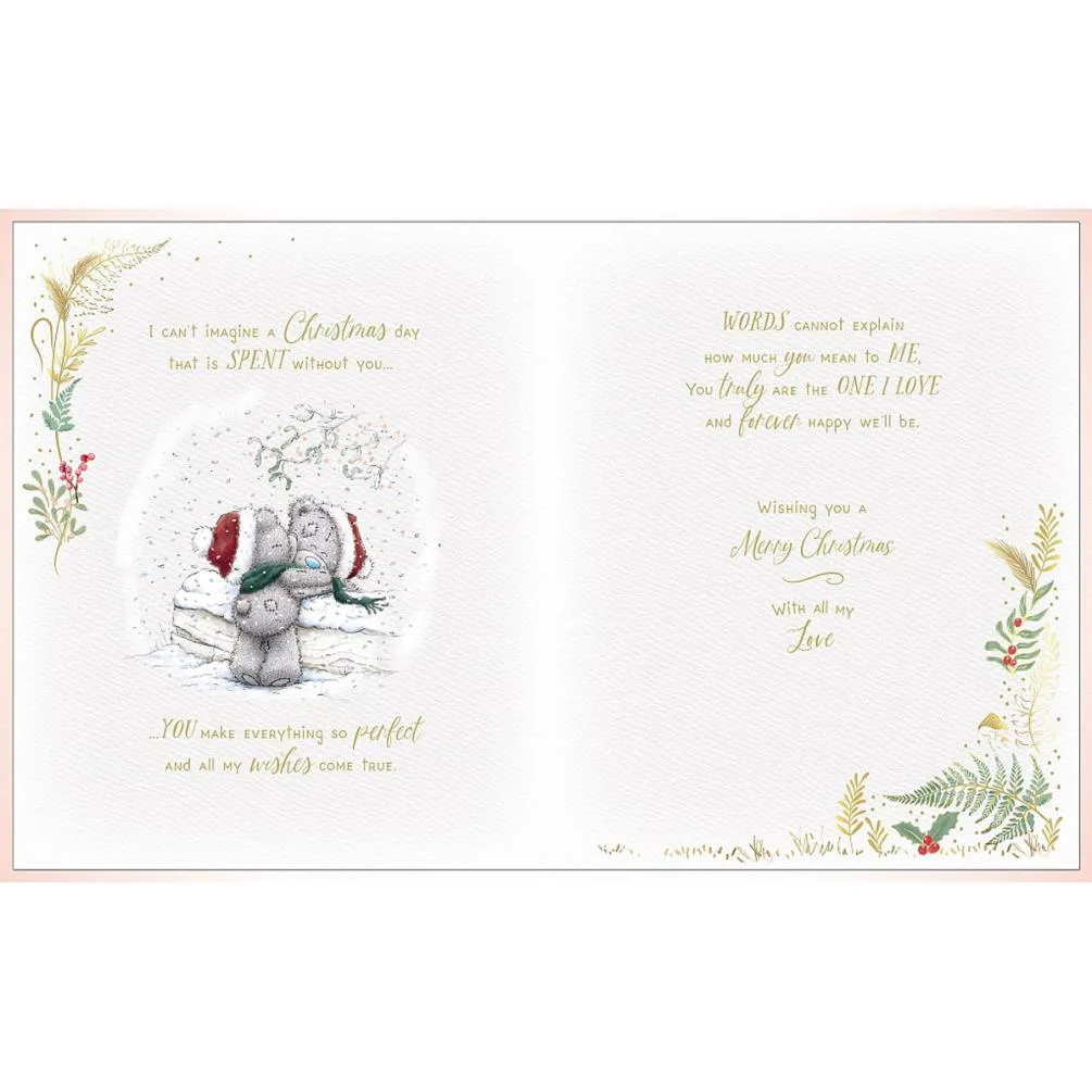 One I Love Me to You Bear Boxed Christmas Card Extra Image 1