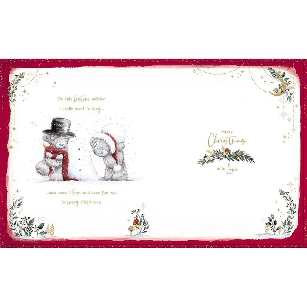 Wonderful Boyfriend Me to You Bear Boxed Christmas Card Extra Image 1