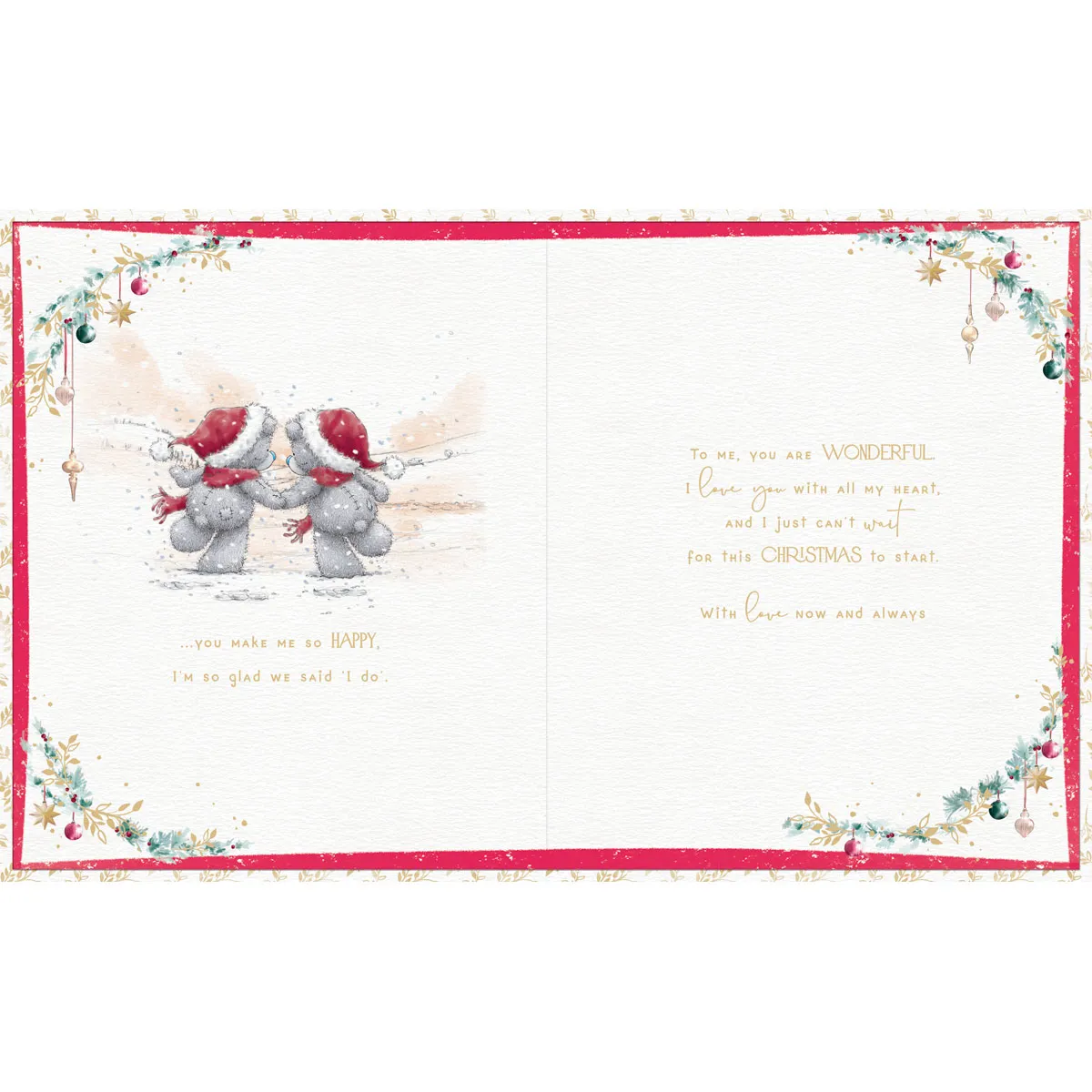 Gorgeous Husband Me to You Bear Boxed Christmas Card Extra Image 1