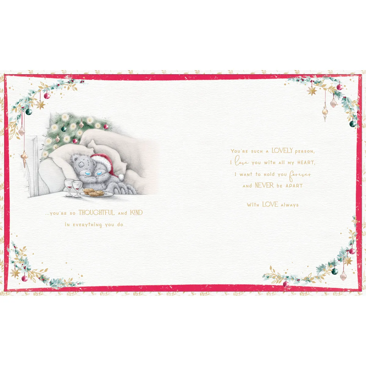 One I Love Me to You Bear Boxed Christmas Card Extra Image 1