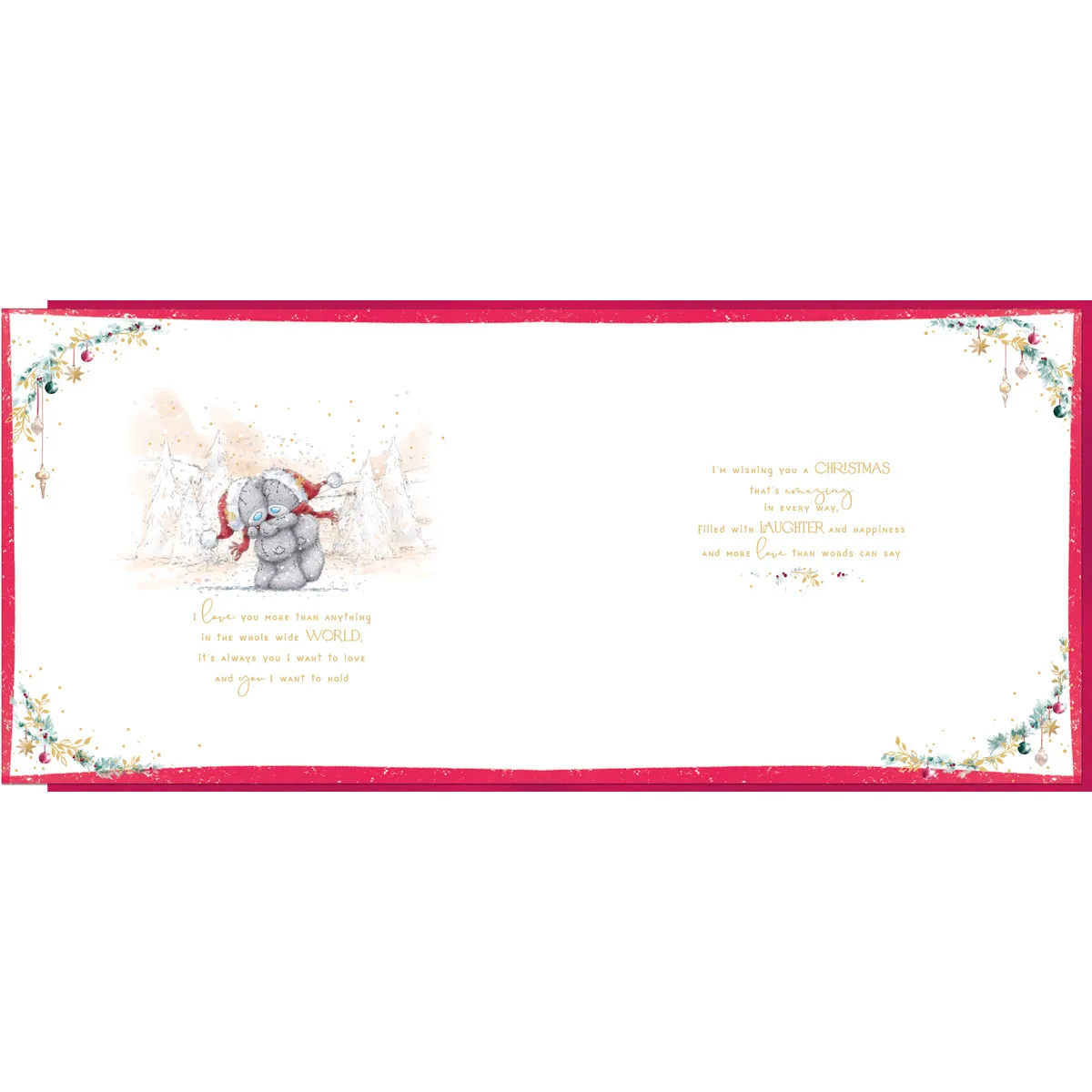Wonderful Wife Me to You Bear Giant Boxed Christmas Card Extra Image 2