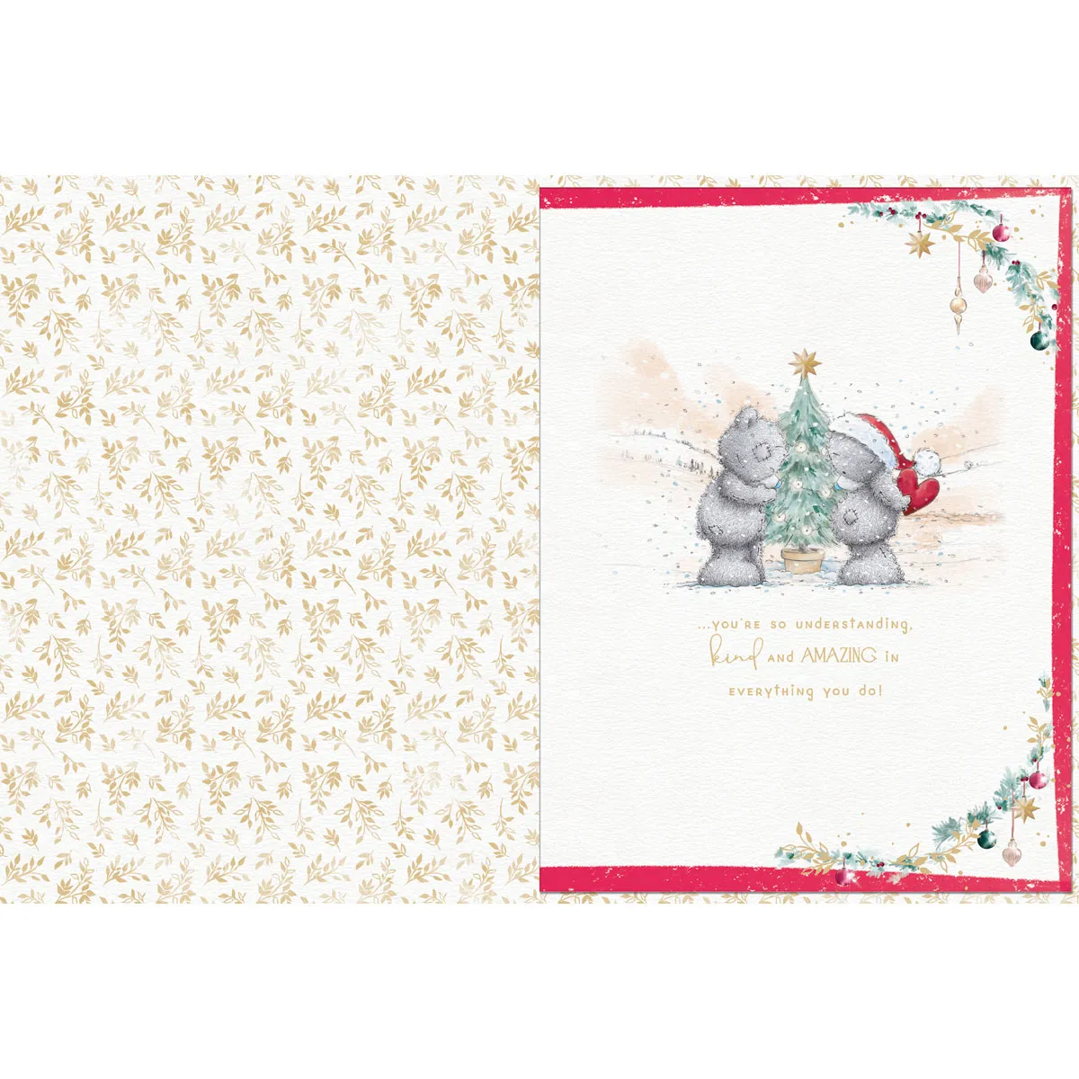 One I Love Me to You Bear Boxed Christmas Card Extra Image 1