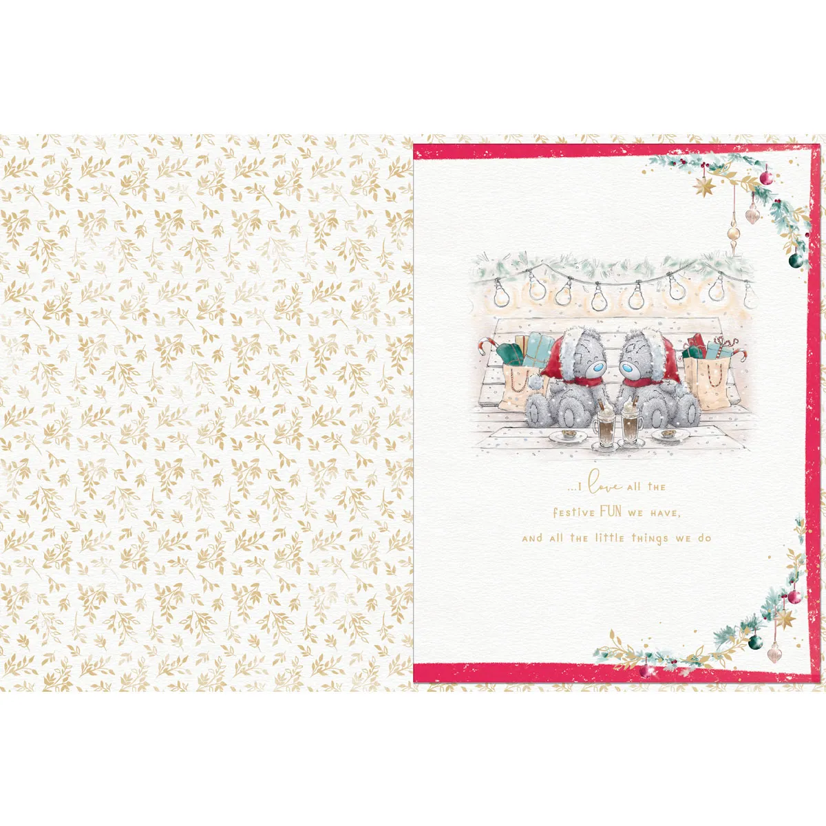 Beautiful Wife Me to You Bear Boxed Christmas Card Extra Image 1