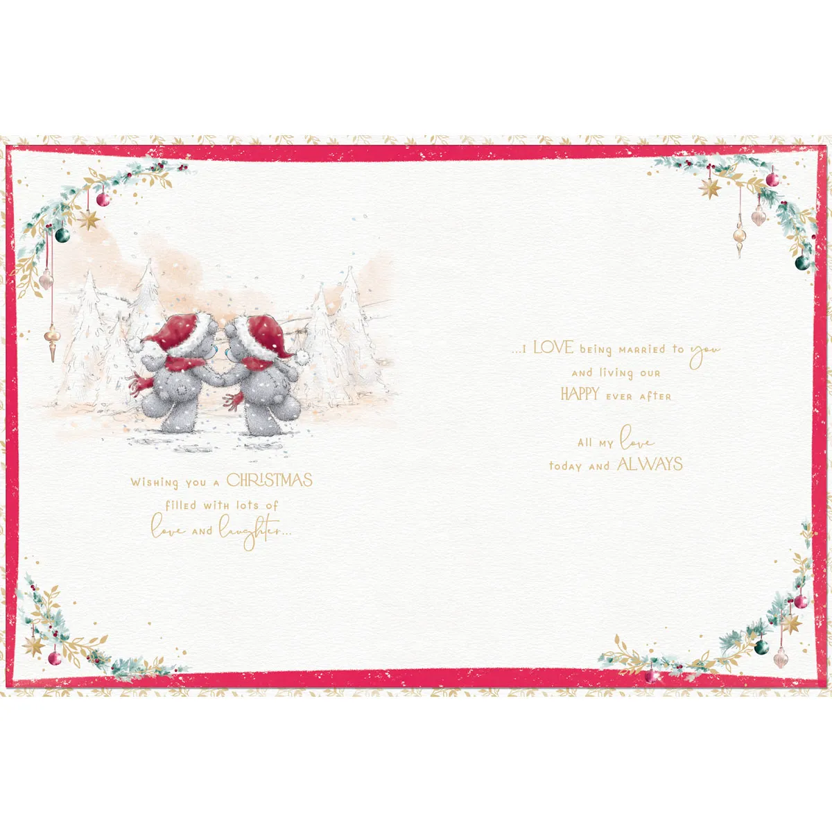 Beautiful Wife Me to You Bear Boxed Christmas Card Extra Image 2