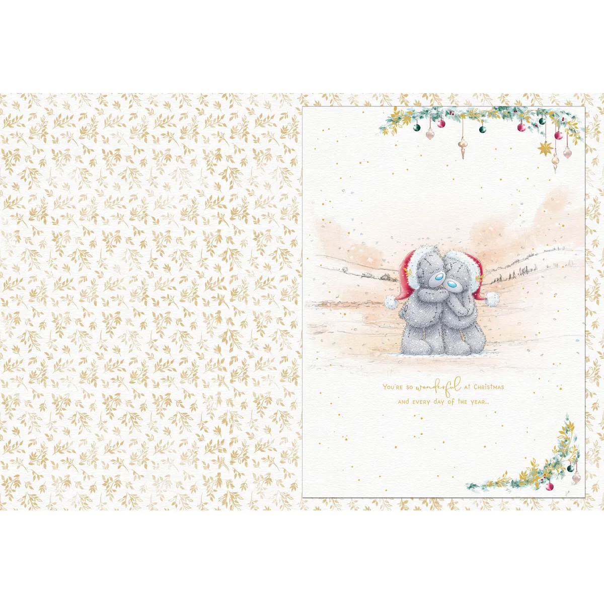One I Love Me to You Bear Giant Luxury Boxed Christmas Card Extra Image 1