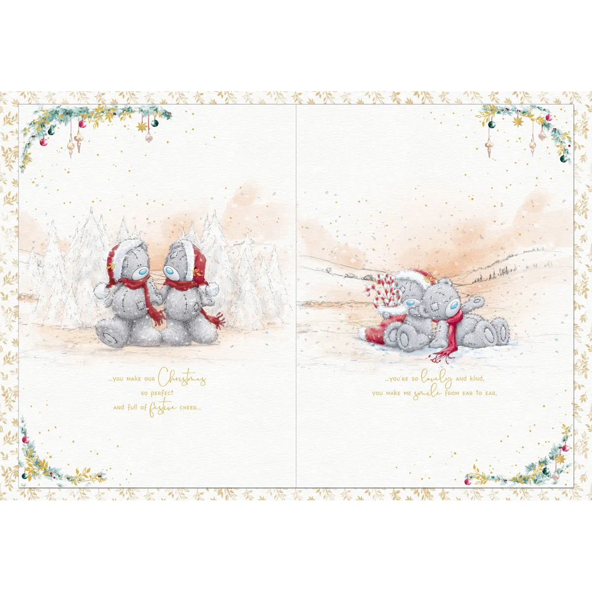 One I Love Me to You Bear Giant Luxury Boxed Christmas Card Extra Image 2