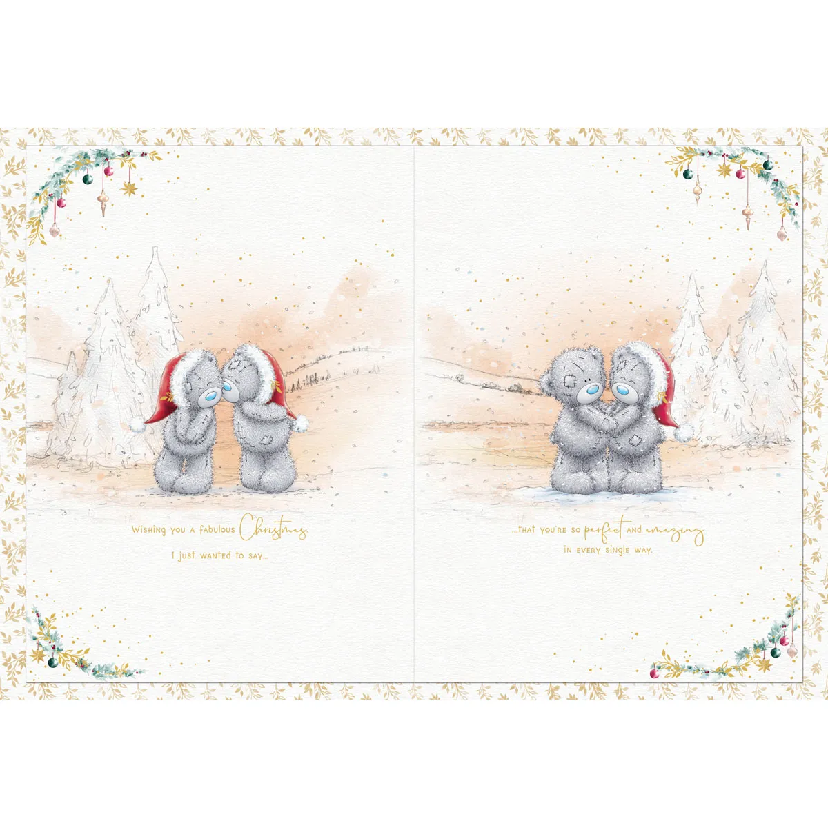 One I Love Me to You Bear Giant Luxury Boxed Christmas Card Extra Image 3