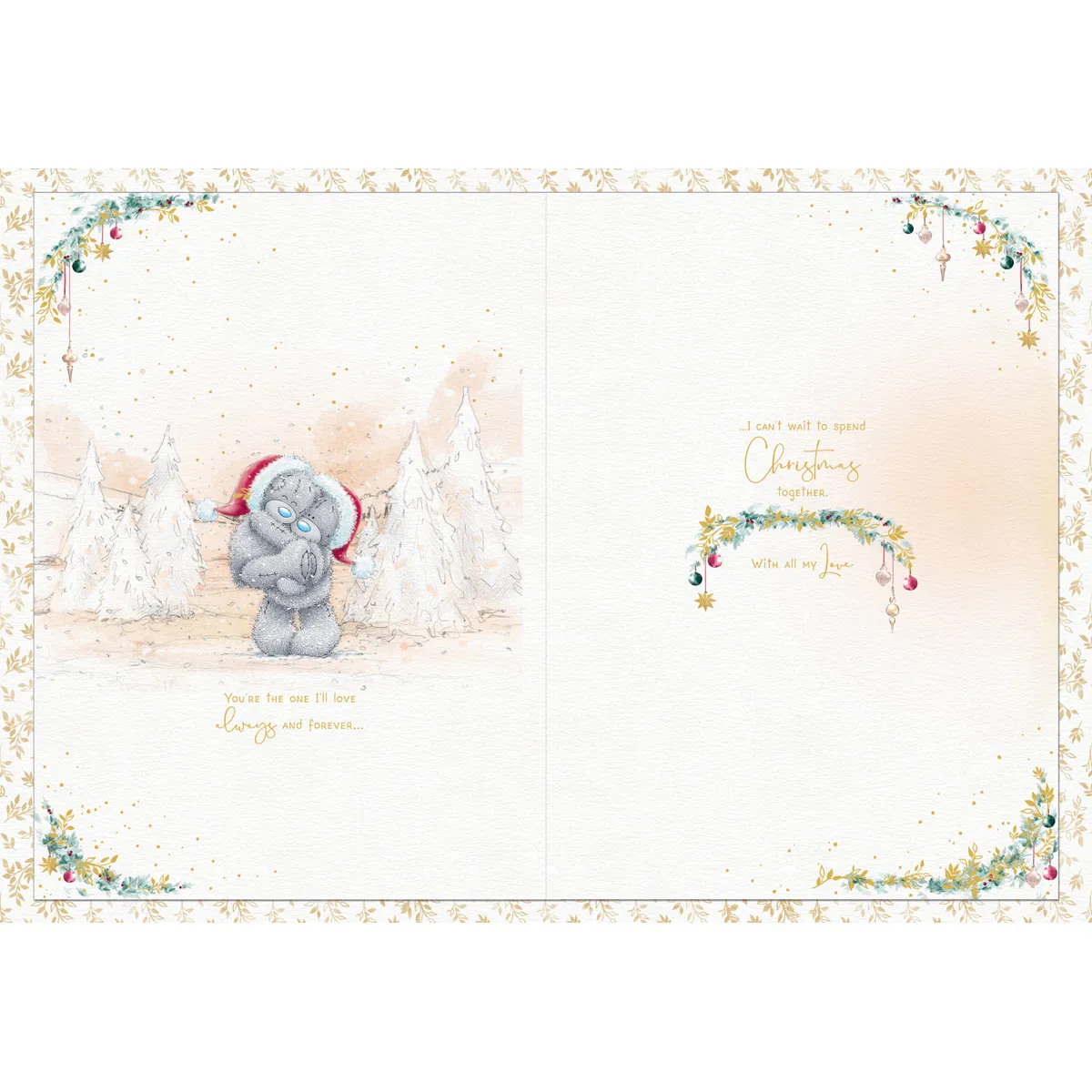 One I Love Me to You Bear Giant Luxury Boxed Christmas Card Extra Image 4