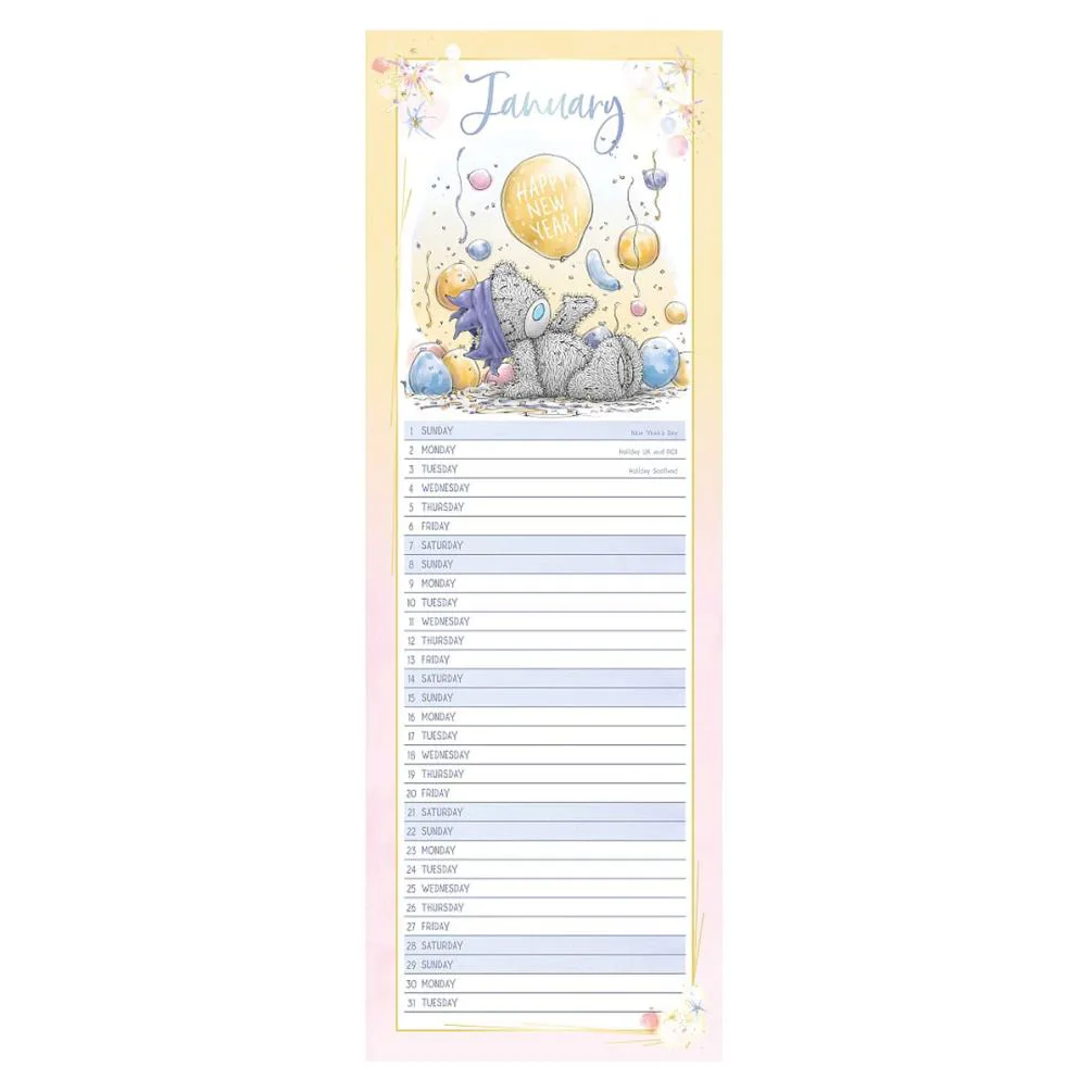2023 Me to You Bear Classic Slim Calendar Extra Image 1