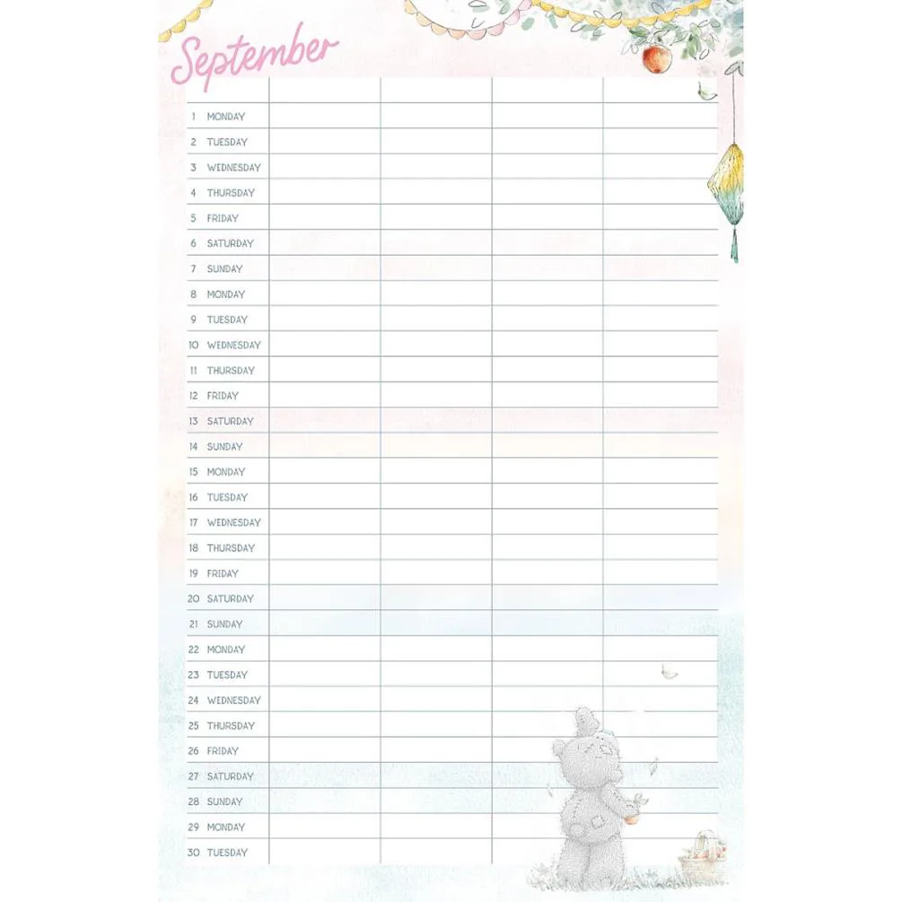 2025 Me to You Bear Classic Household Planner Extra Image 1