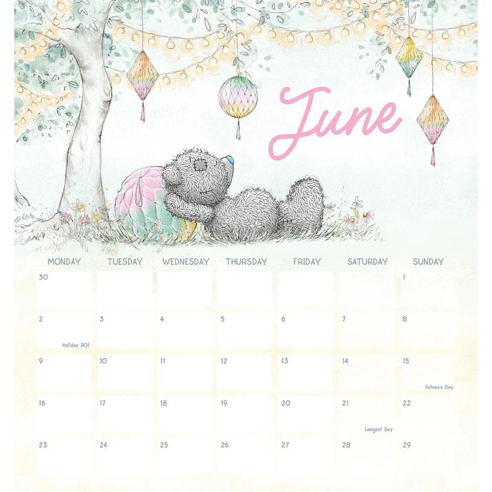 2025 Me to You Bear Spiral Bound Classic Desk Calendar Extra Image 2