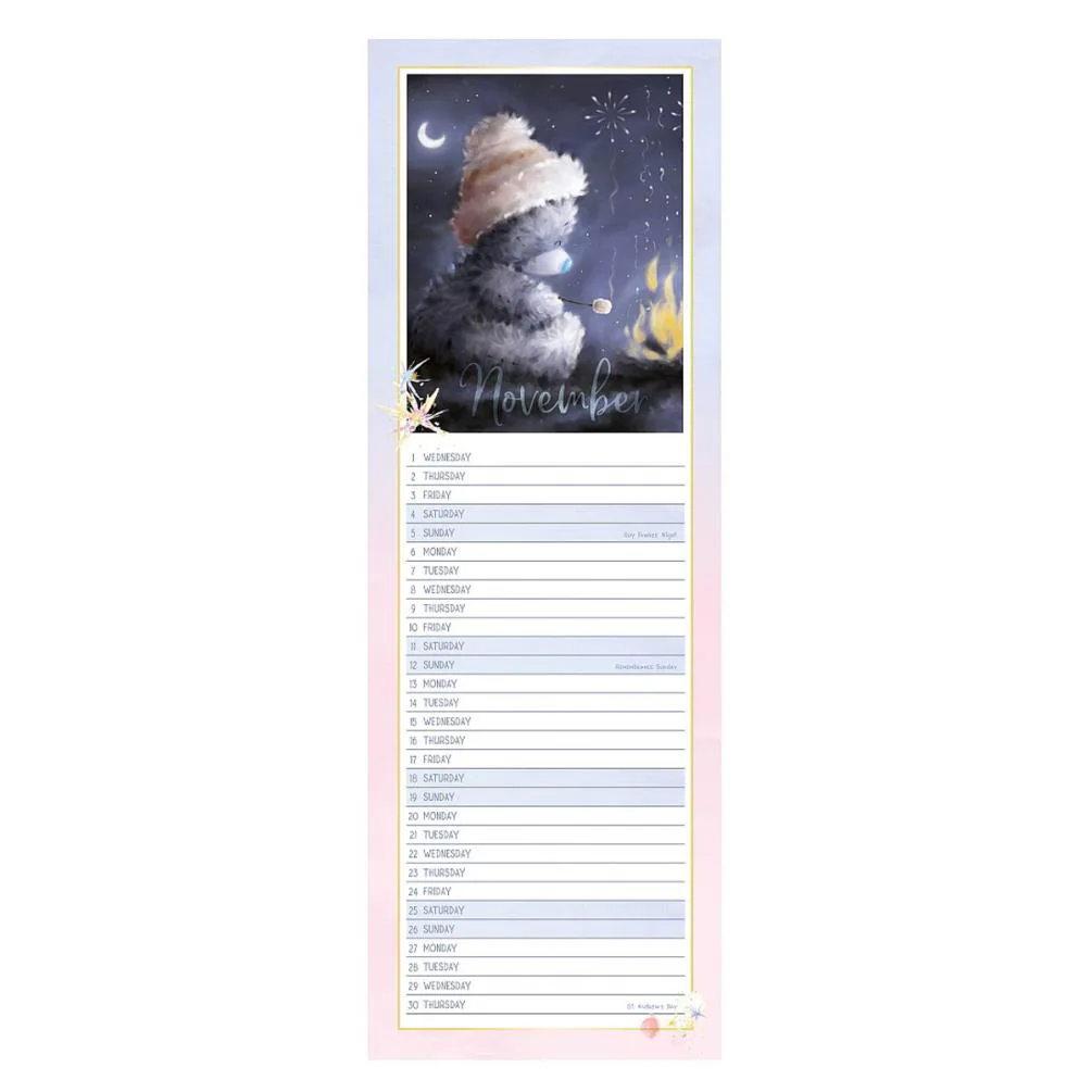 2023 Me to You Bear Slim Calendar Extra Image 1