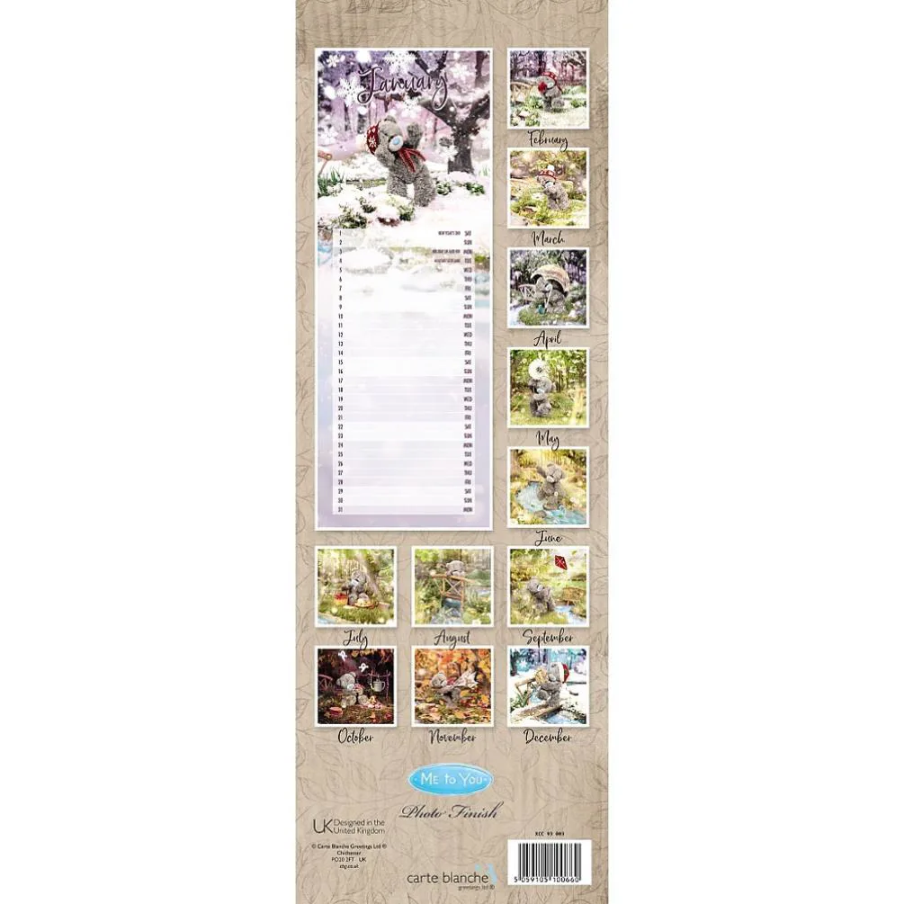 2022 Me to You Bear Photo Finish Slim Calendar Extra Image 2