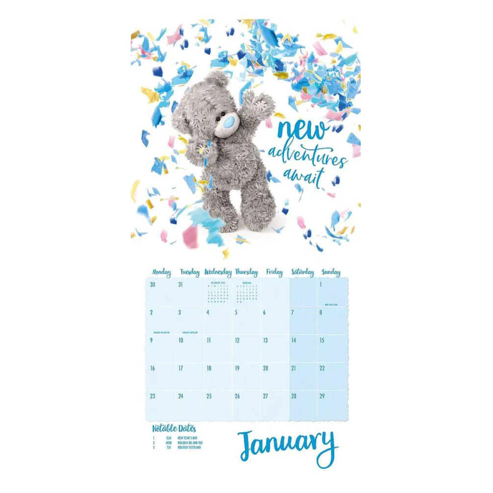 2023 Me to You Bear Photo Finish Square Calendar Extra Image 1