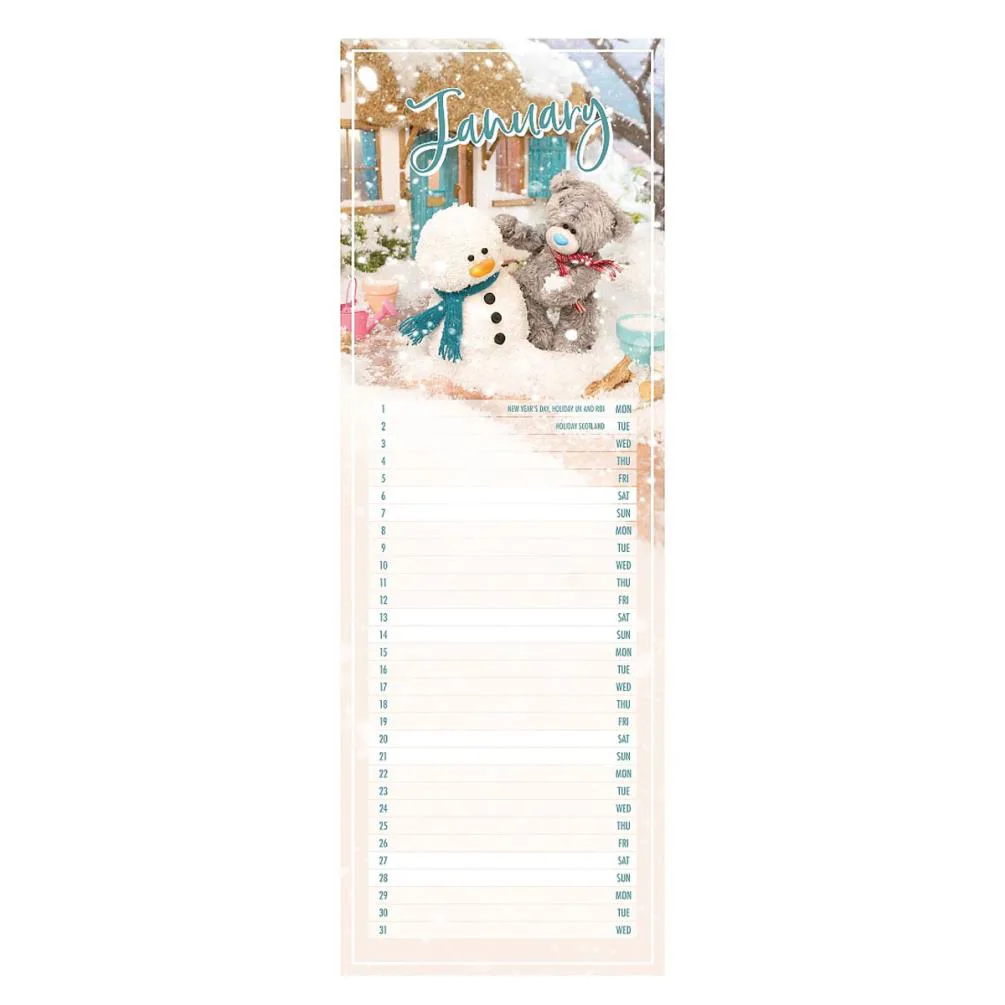 2024 Me to You Bear Photo Finish Slim Calendar Extra Image 1