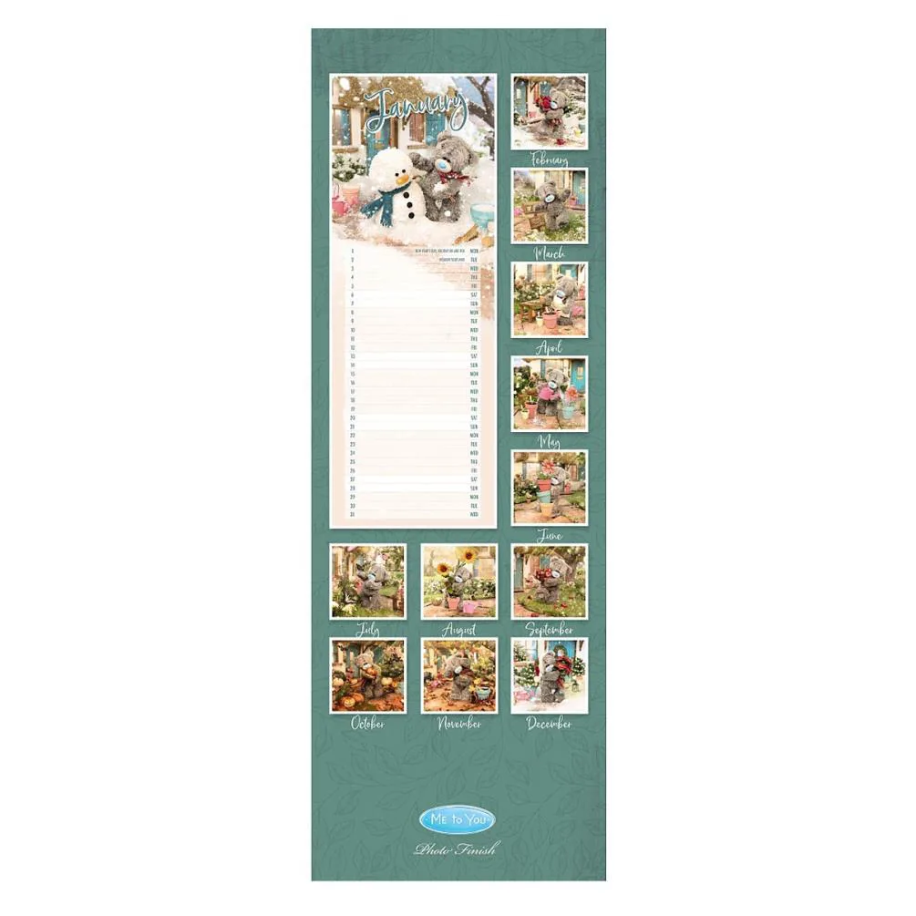 2024 Me to You Bear Photo Finish Slim Calendar Extra Image 2