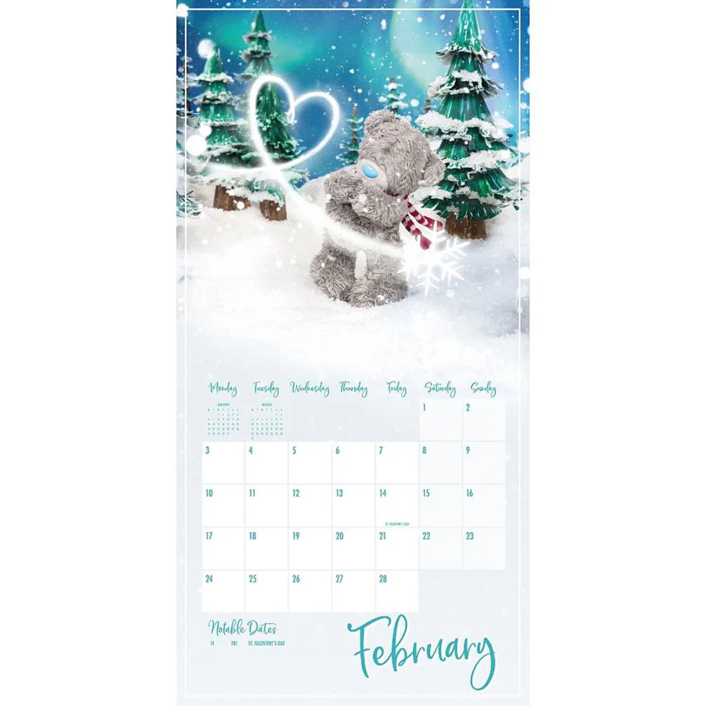 2025 Me to You Bear Photo Finish Square Calendar Extra Image 1