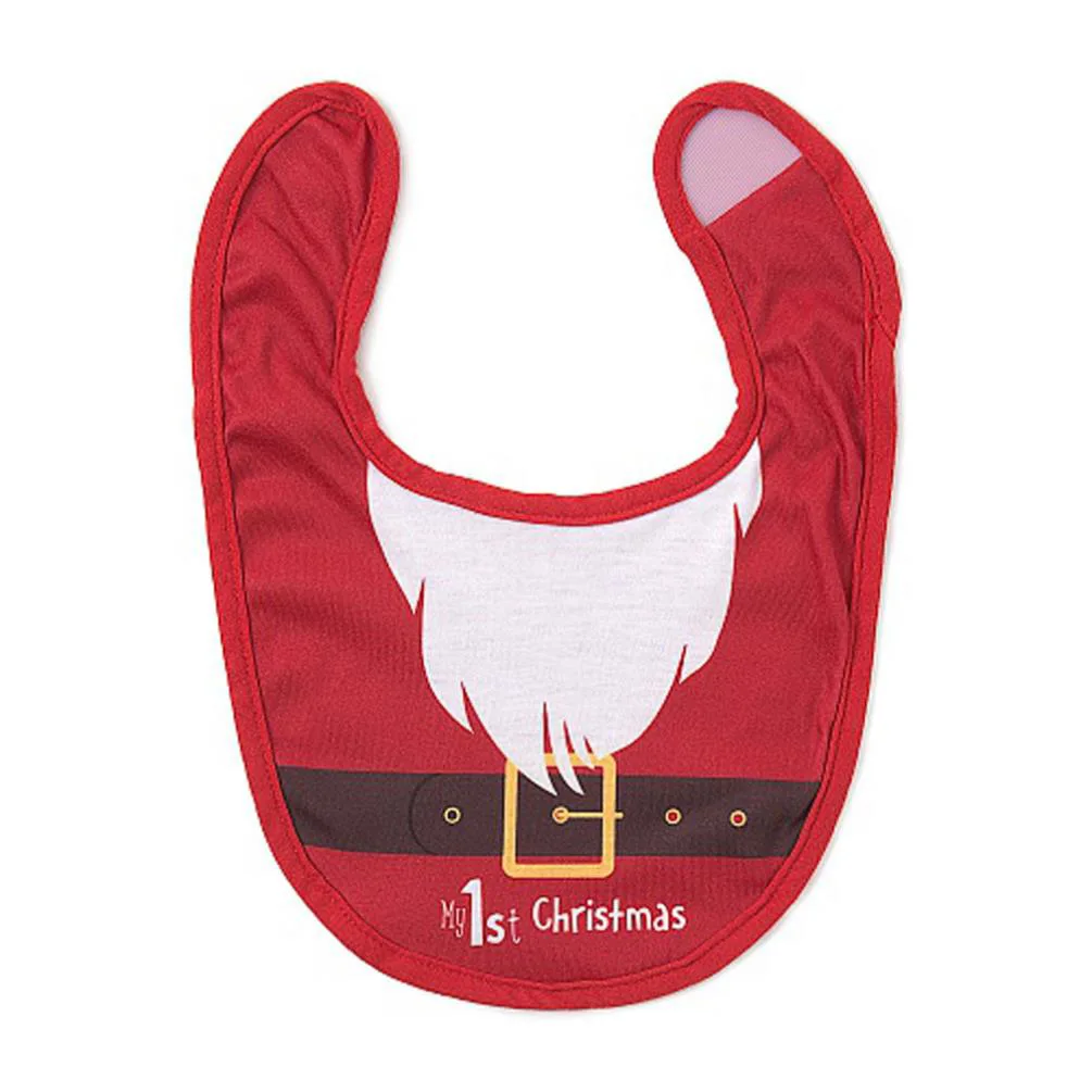 My 1st Christmas Tiny Tatty Teddy Bib & Santa Hat Set Extra Image 2