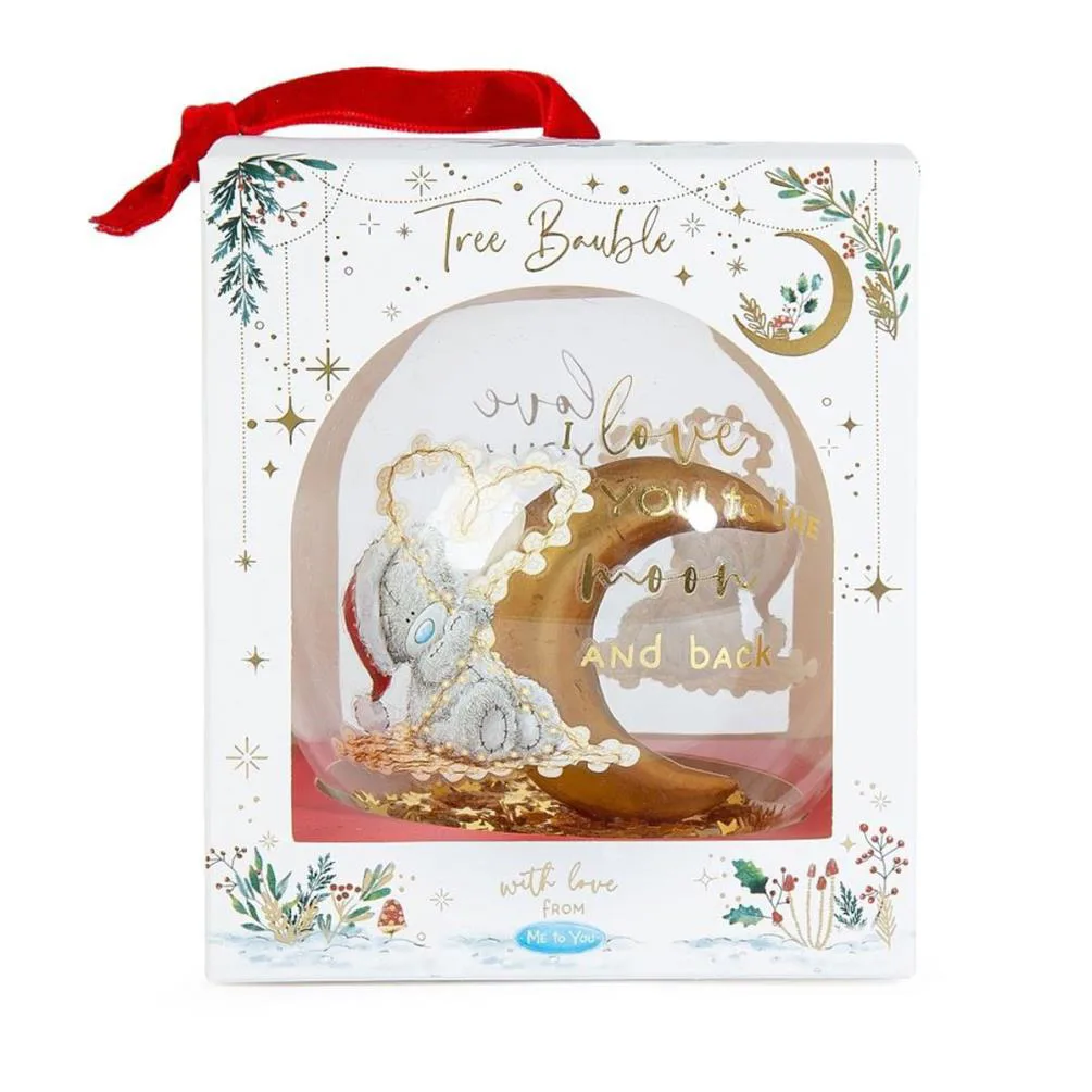 Love You To The Moon & Back Me to You Bear Christmas Bauble Extra Image 1
